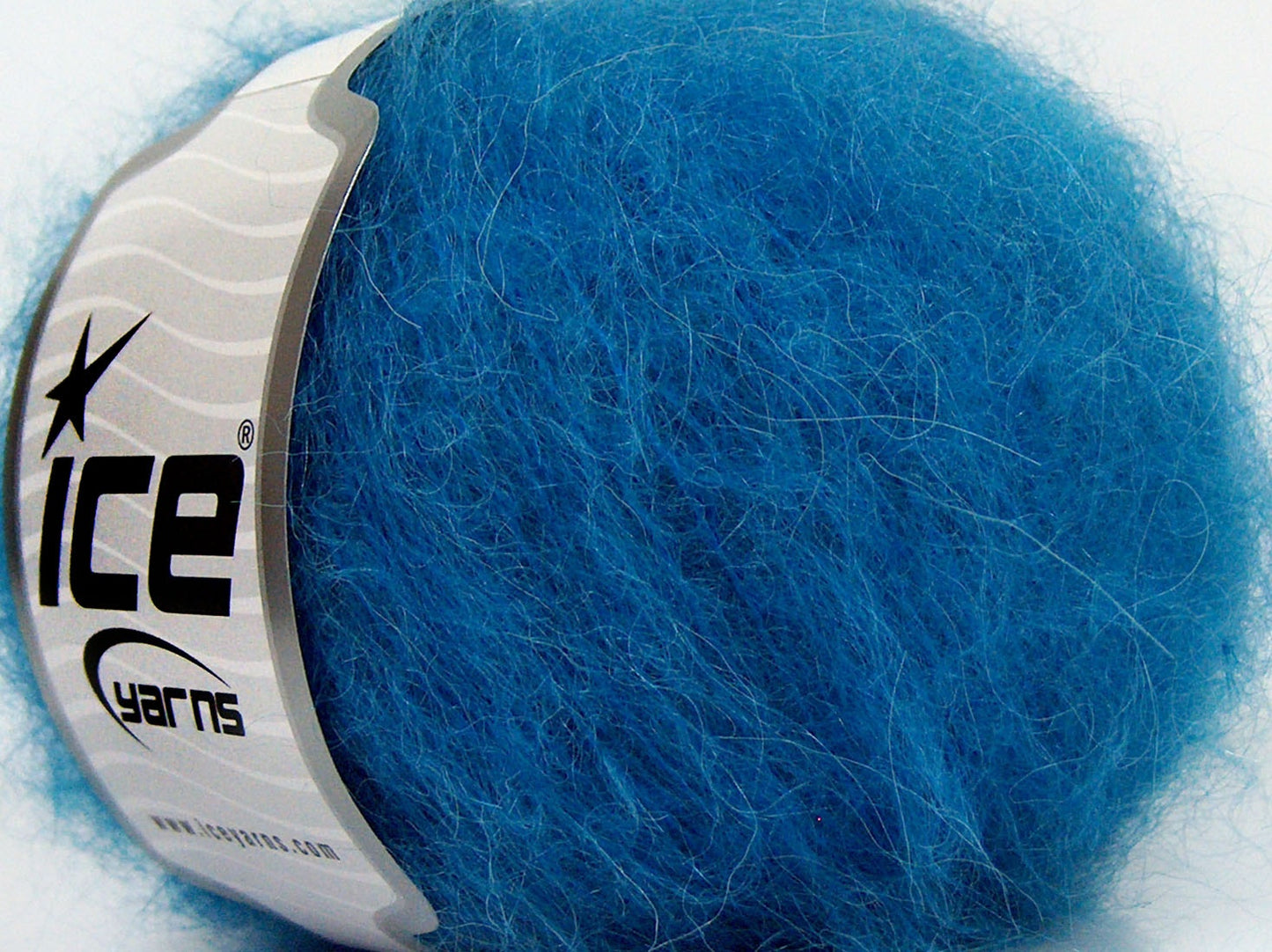 Lot of 8 Skeins Ice Yarns KID MOHAIR ALPACA LIGHT (41% Alpaca Superfine 41% Kid Mohair) Yarn Turquoise