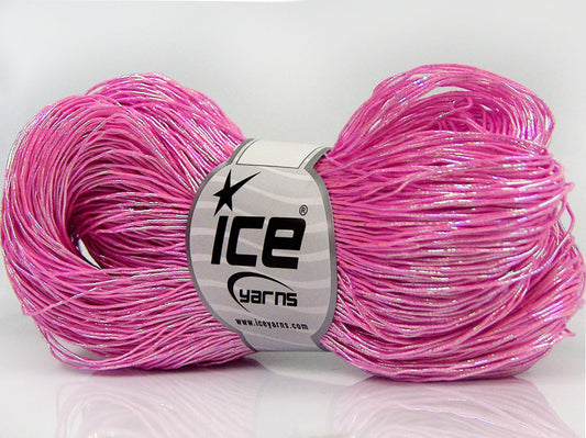 Lot of 3 x 100gr Skeins Ice Yarns HAND PAINTED COTTON (40% Cotton) Yarn Fuchsia