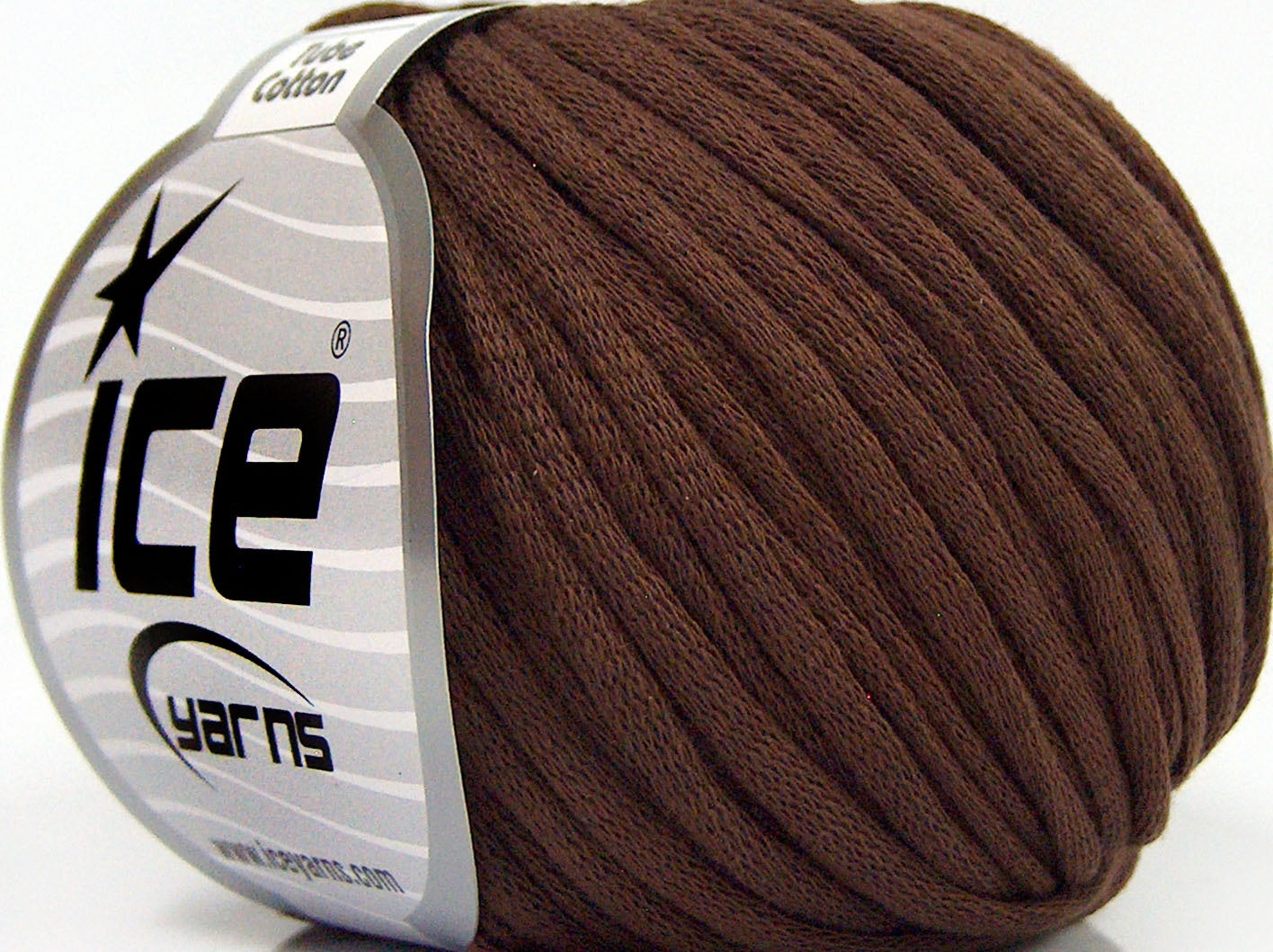 Lot of 8 Skeins Ice Yarns TUBE COTTON (70% Cotton) Yarn Dark Brown