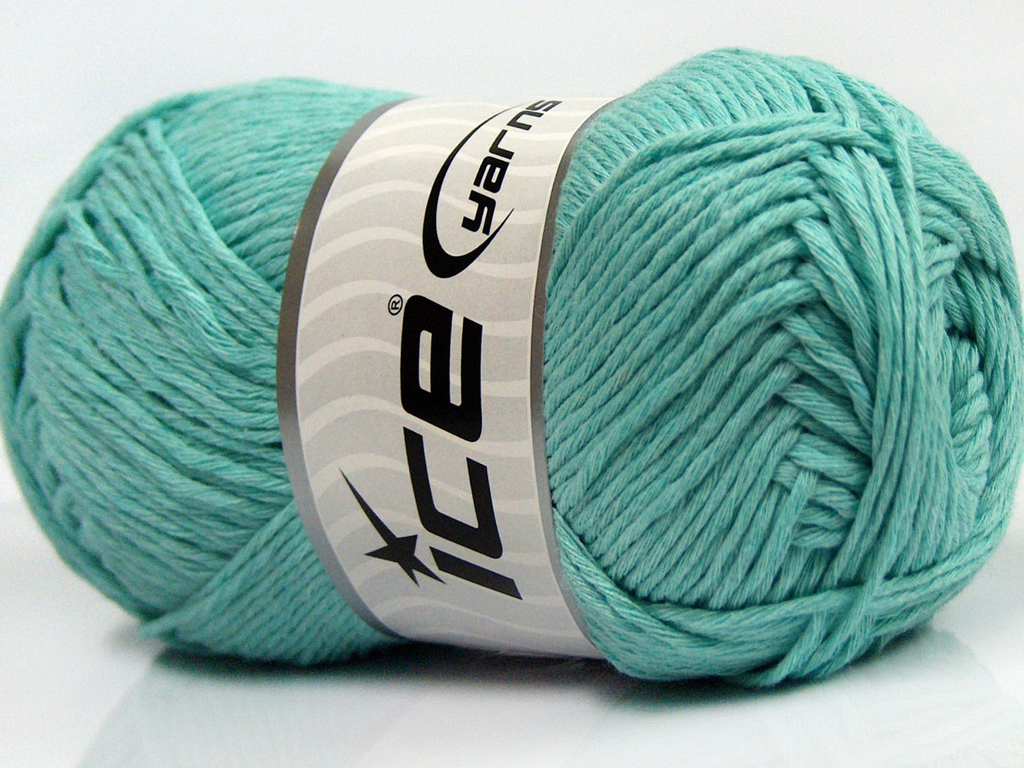 Lot of 4 x 100gr Skeins Ice Yarns NATURAL COTTON (100% Cotton) Yarn Mint Green