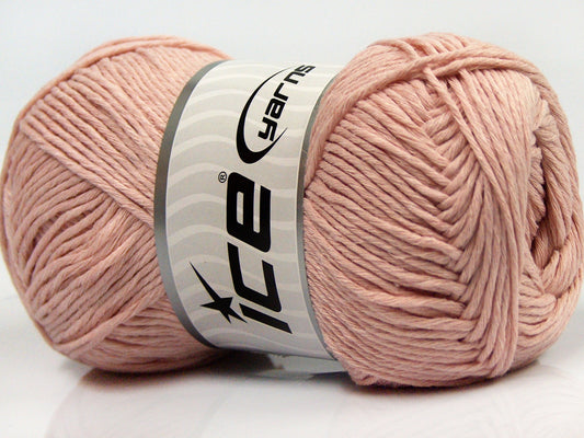 Lot of 4 x 100gr Skeins Ice Yarns NATURAL COTTON (100% Cotton) Yarn Powder Pink