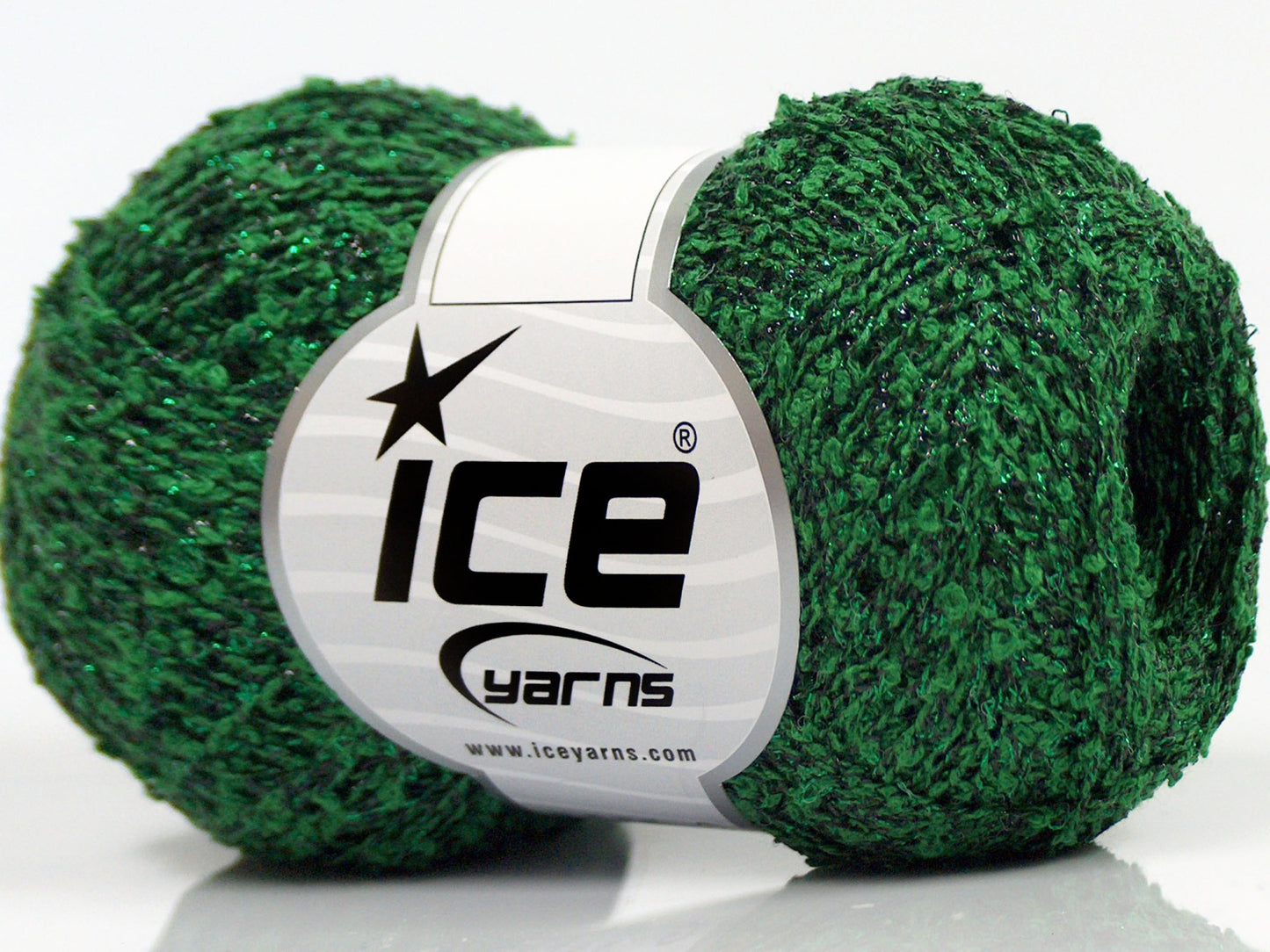 Lot of 8 Skeins Ice Yarns SALE METALLIC (70% Cotton) Yarn Green Black