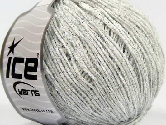 Lot of 8 Skeins Ice Yarns SALE CHENILLE (90% MicroFiber) Yarn Off White