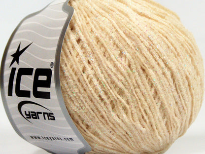 Lot of 8 Skeins Ice Yarns SALE CHENILLE (90% MicroFiber) Yarn Cream