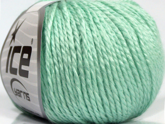 Lot of 8 Skeins Ice Yarns SALE PLAIN Hand Knitting Yarn Mint Green