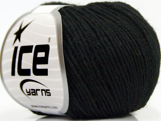 Lot of 8 Skeins Ice Yarns SALE WINTER (50% Wool) Hand Knitting Yarn Black