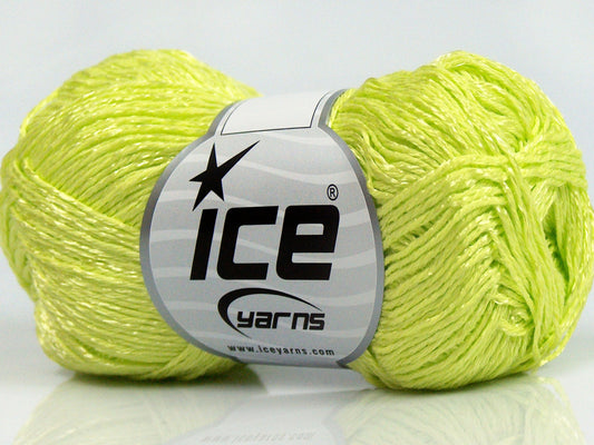 Lot of 8 Skeins Ice Yarns SUMMER FINE (67% Cotton 33% Viscose) Yarn Light Green