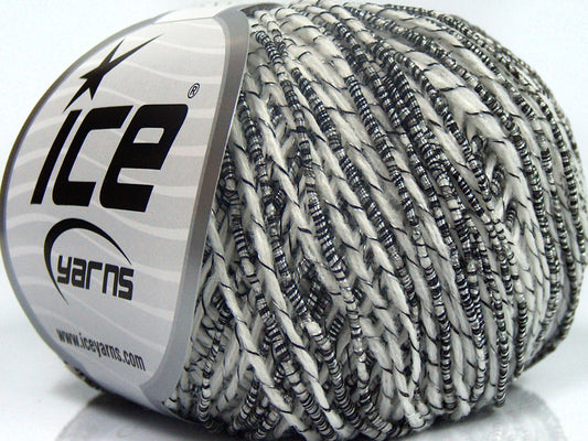 Lot of 8 Skeins Ice Yarns SALE SUMMER Hand Knitting Yarn White Black