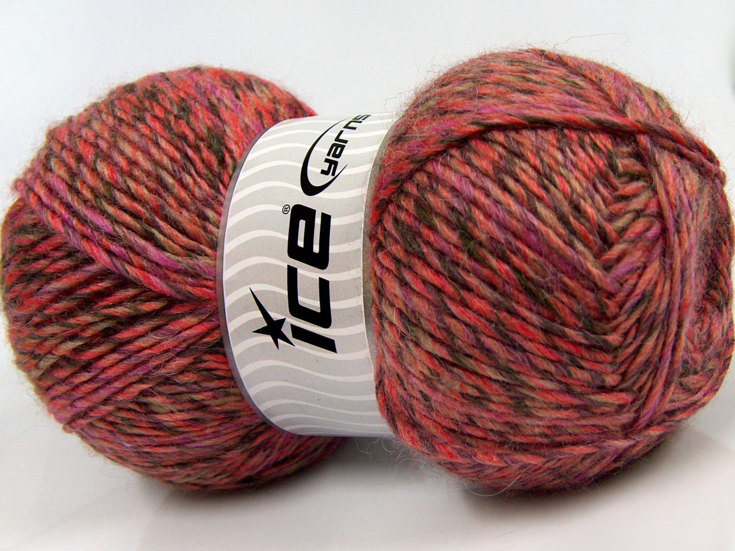 Lot of 2 x 150gr Skeins Ice Yarns HARMONY ALPACA (19% Alpaca 10% Wool) Yarn Salmon Camel Brown Lilac
