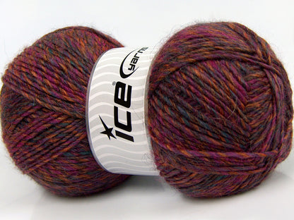 Lot of 2 x 150gr Skeins Ice Yarns HARMONY ALPACA (19% Alpaca 10% Wool) Yarn Fuchsia Gold Blue Lilac