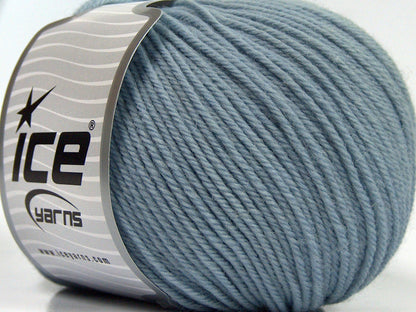 Lot of 3 x 100gr Skeins Ice Yarns SUPERWASH MERINO WOOL Yarn Indigo Blue