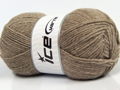 Lot of 3 x 100gr Skeins Ice Yarns SUPERWASH MERINO WOOL Yarn Camel