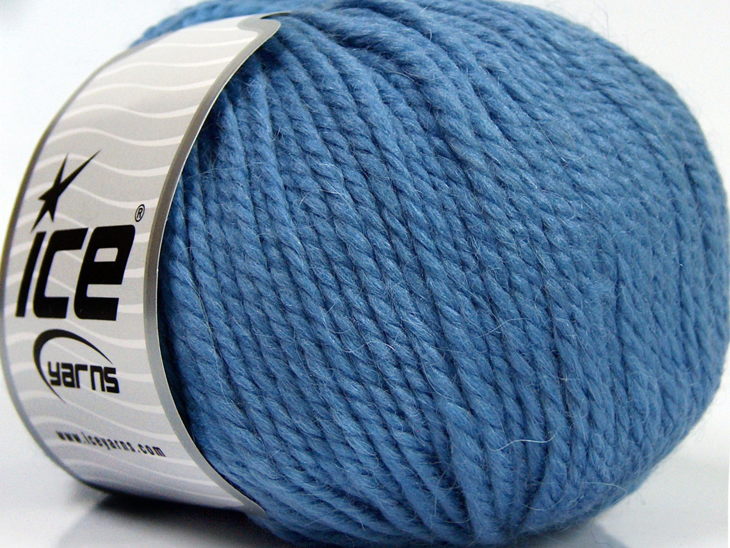 Lot of 3 x 100gr Skeins Ice Yarns PERUVIAN (25% Alpaca 25% Wool) Yarn Light Blue