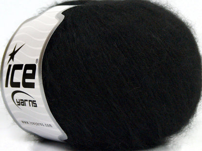 Lot of 8 Skeins Ice Yarns SALE WINTER (25% Wool) Hand Knitting Yarn Black