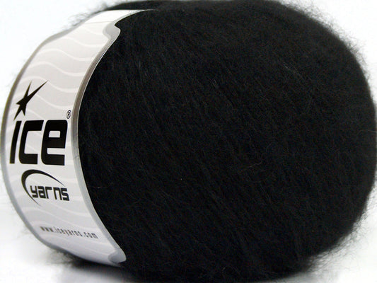 Lot of 8 Skeins Ice Yarns SALE WINTER (25% Wool) Hand Knitting Yarn Black