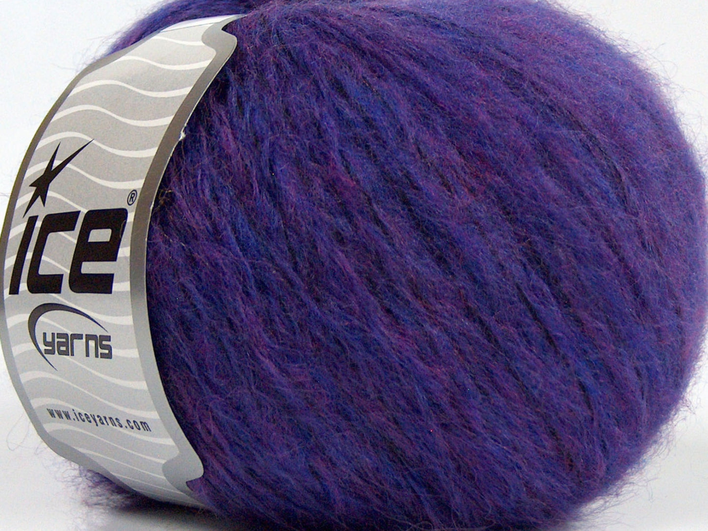 Lot of 8 Skeins Ice Yarns FLEECY WOOL (22% Wool) Yarn Purple Lilac