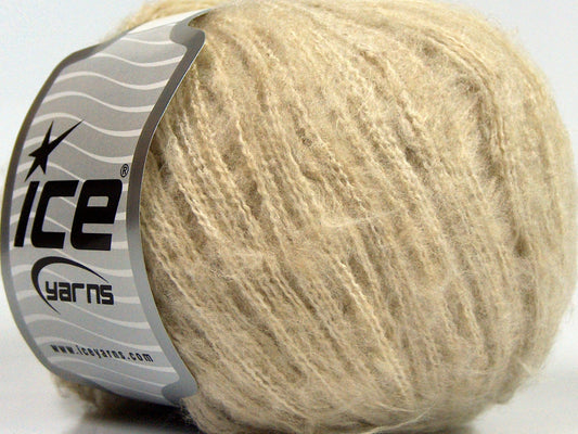 Lot of 8 Skeins Ice Yarns SALE WINTER (30% Wool) Hand Knitting Yarn Light Camel