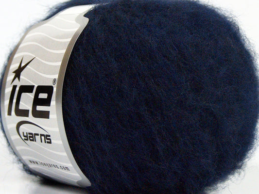 Lot of 8 Skeins Ice Yarns SALE WINTER (22% Wool) Hand Knitting Yarn Dark Navy