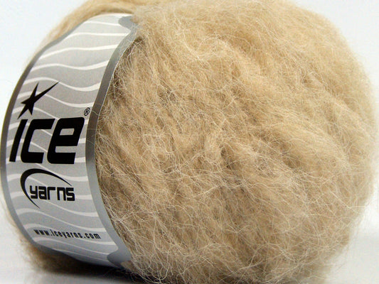 Lot of 8 Skeins Ice Yarns SALE WINTER (40% Wool) Hand Knitting Yarn Light Camel