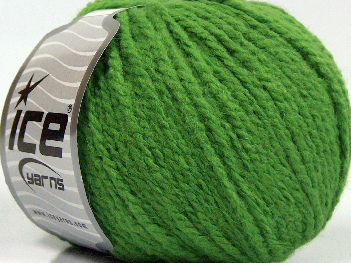 Lot of 8 Skeins Ice Yarns MACARON (3% Elastan) Hand Knitting Yarn Green