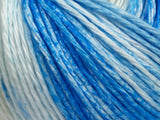 Ice Yarns Mona Lisa – Tonos de Azul, Blanco, Beige – 100 % Algodón