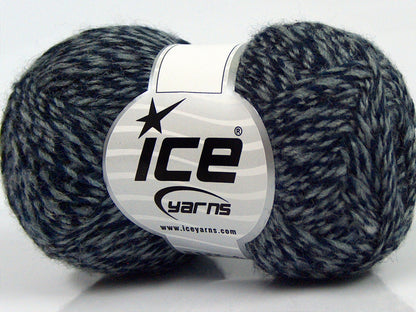 Lot of 8 Skeins Ice Yarns SALE WINTER (30% Wool) Hand Knitting Yarn Navy Grey