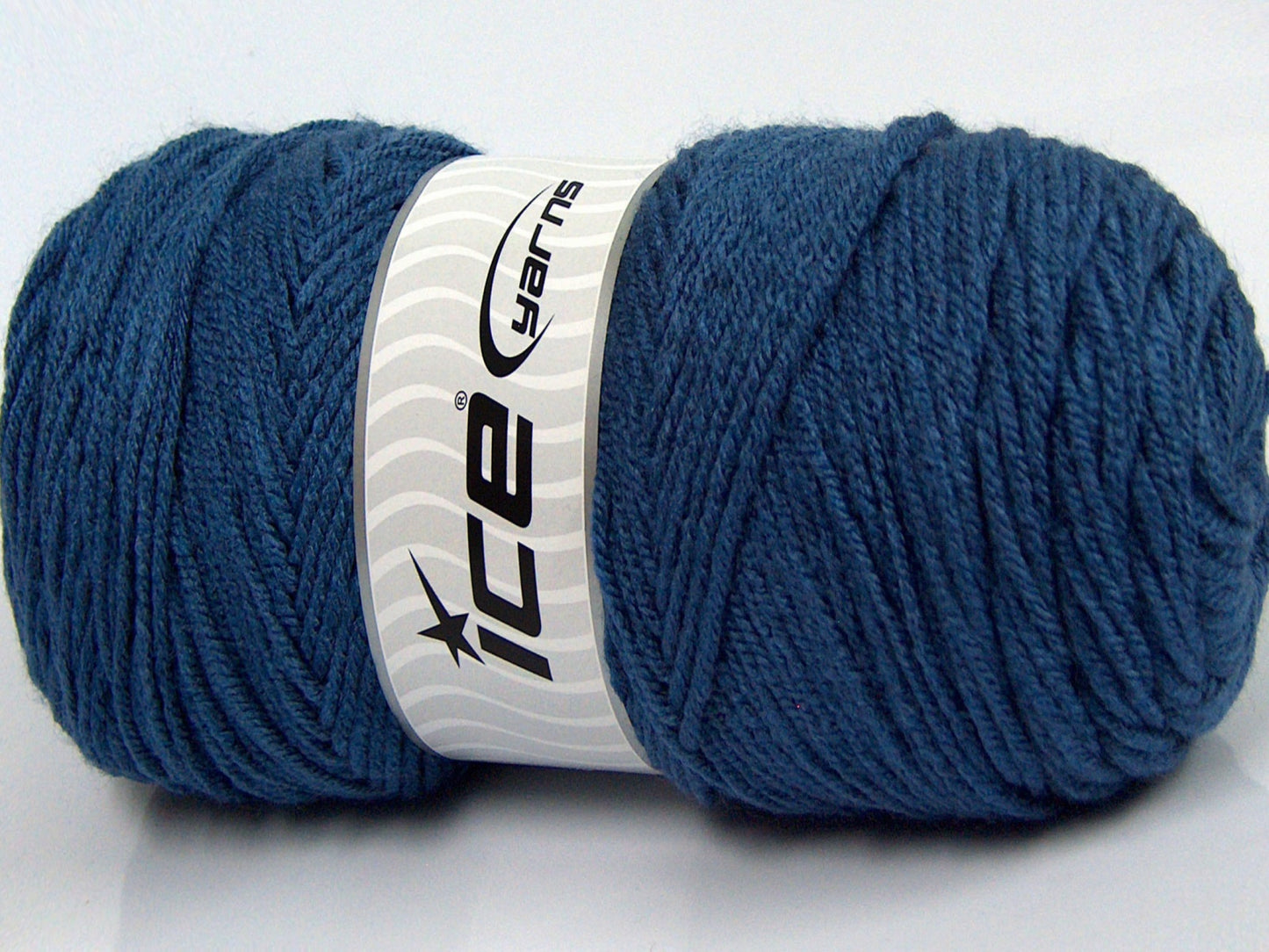 Lot of 2 x 160gr Skeins Ice Yarns SALE PLAIN Hand Knitting Yarn Jeans Blue