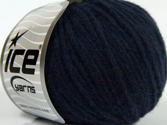 Lot of 8 Skeins Ice Yarns BABY ALPACA MERINO (30% Baby Alpaca 31% Extrafine Merino Wool) Yarn Dark Navy