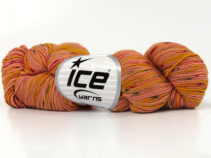 Lot of 3 x 100gr Skeins Ice Yarns HAND DYED CASHMERE (10% Cashmere) Yarn Gold Shades Black Burgundy