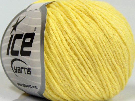 Lot of 8 Skeins Ice Yarns MILANO DK (10% Baby Alpaca 15% Kid Mohair) Yarn Yellow