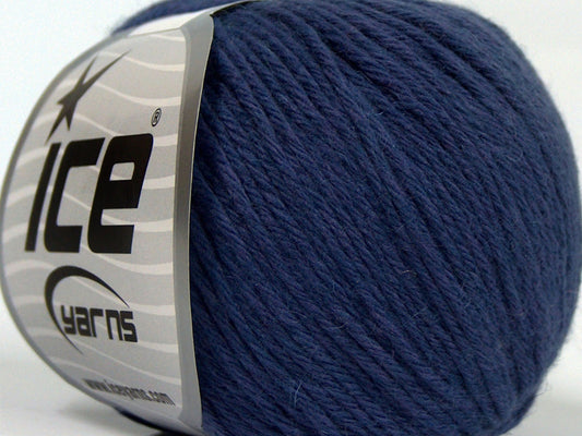 Lot of 8 Skeins Ice Yarns MILANO DK (10% Baby Alpaca 15% Kid Mohair) Yarn Blue
