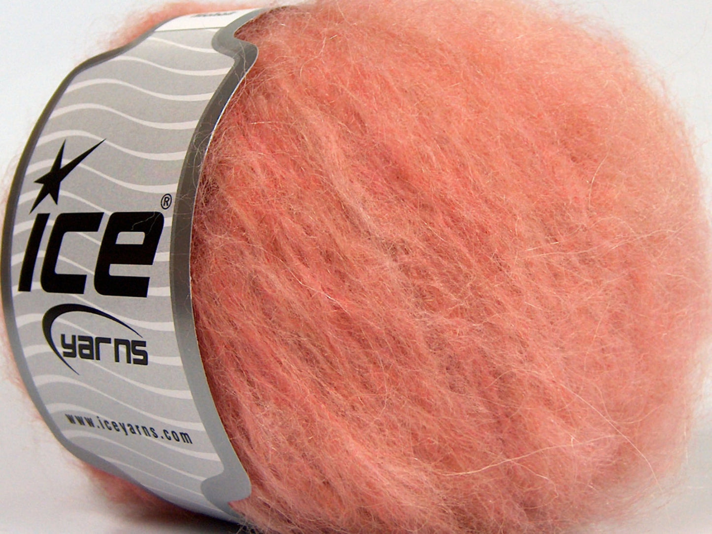 Lot of 8 Skeins Ice Yarns KAN MOHAIR (20% Mohair 25% Wool) Yarn Powder Pink