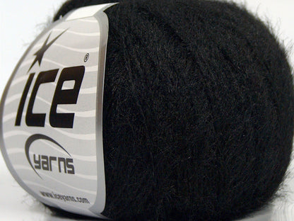 Lot of 8 Skeins Ice Yarns TECHNO FINE Hand Knitting Yarn Black