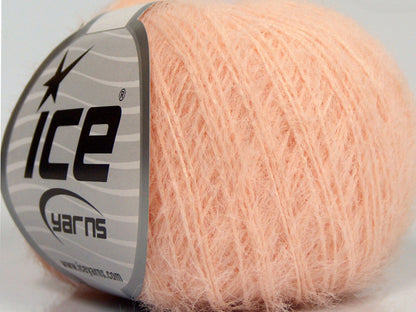 Lot of 8 Skeins Ice Yarns TECHNO FINE Hand Knitting Yarn Light Salmon