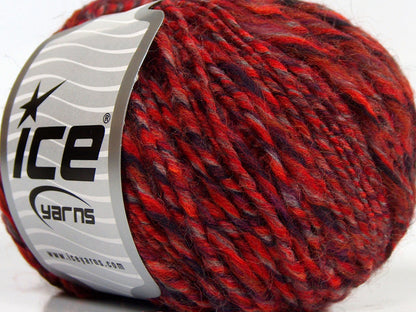 Lot of 8 Skeins Ice Yarns ALPACA COLORS (20% Alpaca 50% Wool) Yarn Orange Red Black