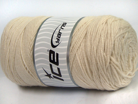 380 gr ICE YARNS SALE PLAIN Hand Knitting Yarn Beige