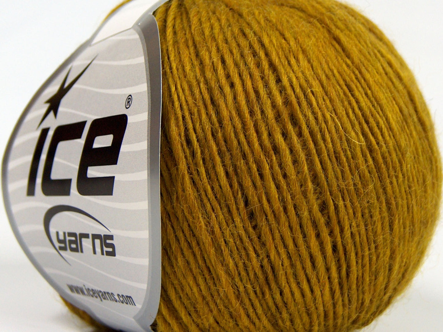 Lot of 8 Skeins Ice Yarns PURE WOOL LIGHT (100% Wool) Yarn Olive Green