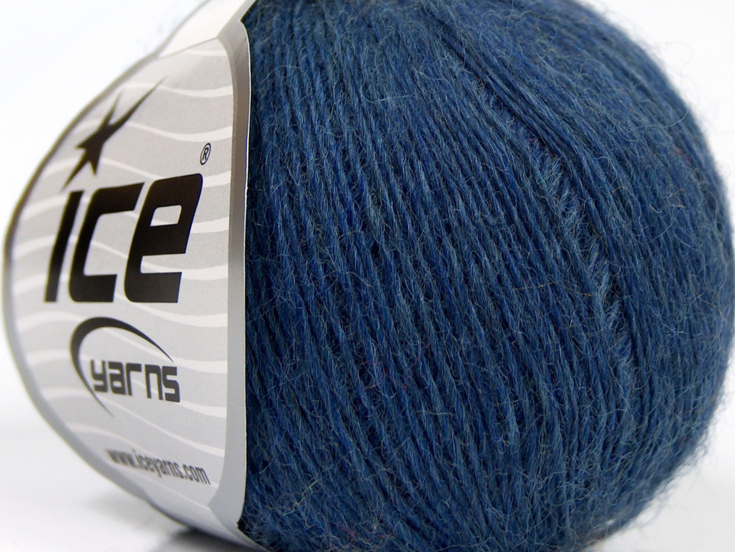 Lot of 8 Skeins Ice Yarns PURE WOOL FINE (100% Wool) Hand Knitting Yarn Blue