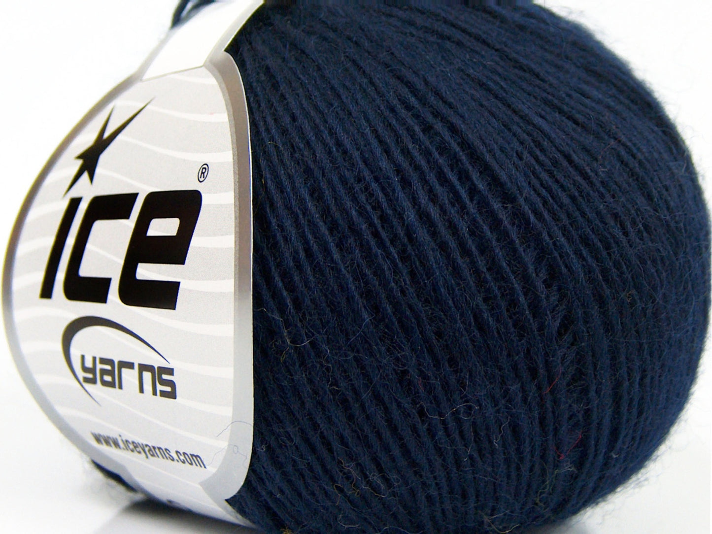 Lot of 8 Skeins Ice Yarns PURE WOOL FINE (100% Wool) Yarn Dark Navy