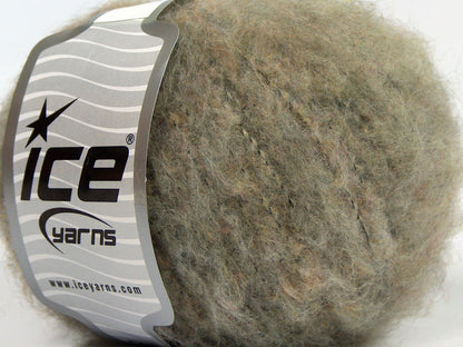 Lot of 8 Skeins Ice Yarns TRILLY ALPACA (15% Alpaca 15% Wool) Yarn Light Camel Melange