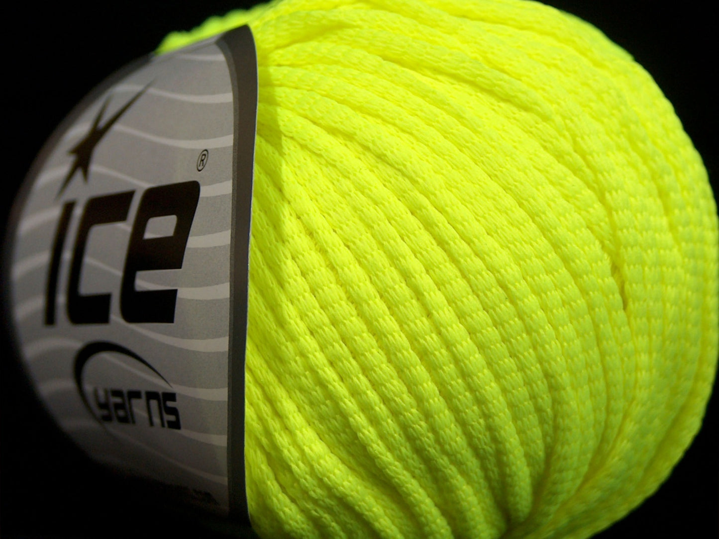 Lot of 8 Skeins Ice Yarns TUBE SOFTY Hand Knitting Yarn Neon Green