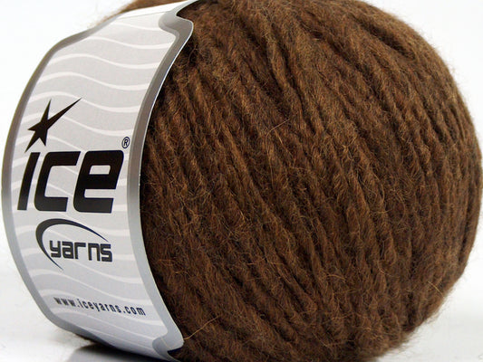 Lot of 8 Skeins Ice Yarns ETNO ALPACA (25% Alpaca 50% Merino Wool) Yarn Dark Brown