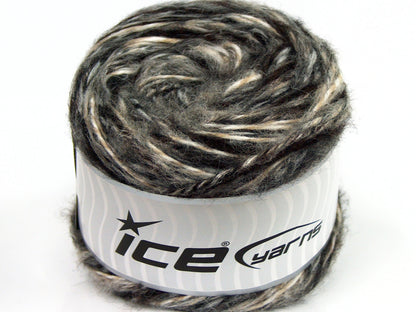 Lot of 2 x 150gr Skeins Ice Yarns CAKES ALPACA COLORS (20% Alpaca 50% Wool) Yarn Black Grey Camel Cream