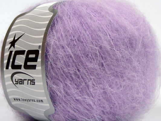 Lot of 8 Skeins Ice Yarns SALE LUXURY-PREMIUM (50% Mohair) Yarn Light Lilac