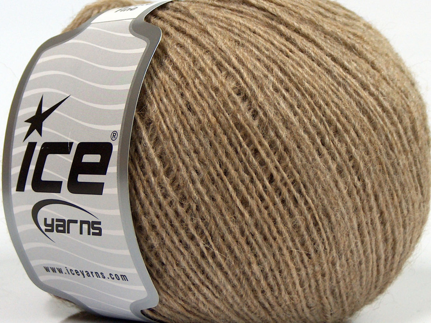 Lot of 8 Skeins Ice Yarns PERU ALPACA FINE (25% Alpaca 50% Merino Wool) Yarn Light Brown