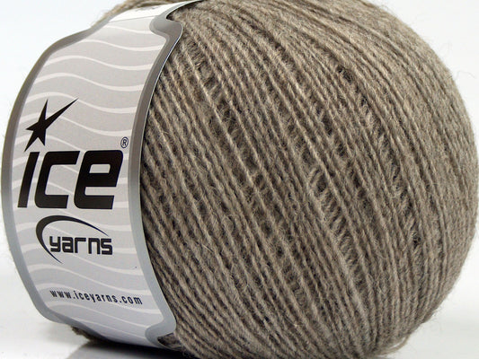 Lot of 8 Skeins Ice Yarns PERU ALPACA FINE (25% Alpaca 50% Merino Wool) Yarn Light Camel