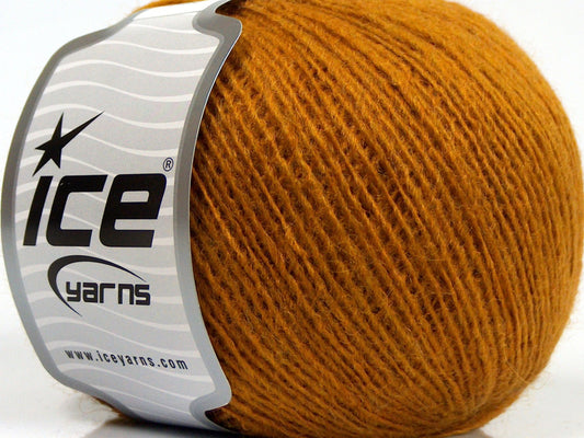 Lot of 8 Skeins Ice Yarns PERU ALPACA FINE (25% Alpaca 50% Merino Wool) Yarn Gold