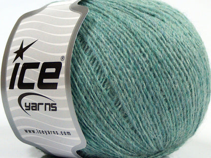 Lot of 8 Skeins Ice Yarns PERU ALPACA FINE (25% Alpaca 50% Merino Wool) Yarn Turquoise Shades