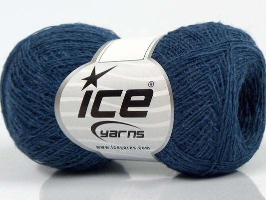 Lot of 10 Skeins Ice Yarns PERU ALPACA SUPERFINE (25% Alpaca 50% Merino Wool) Yarn Jeans Blue