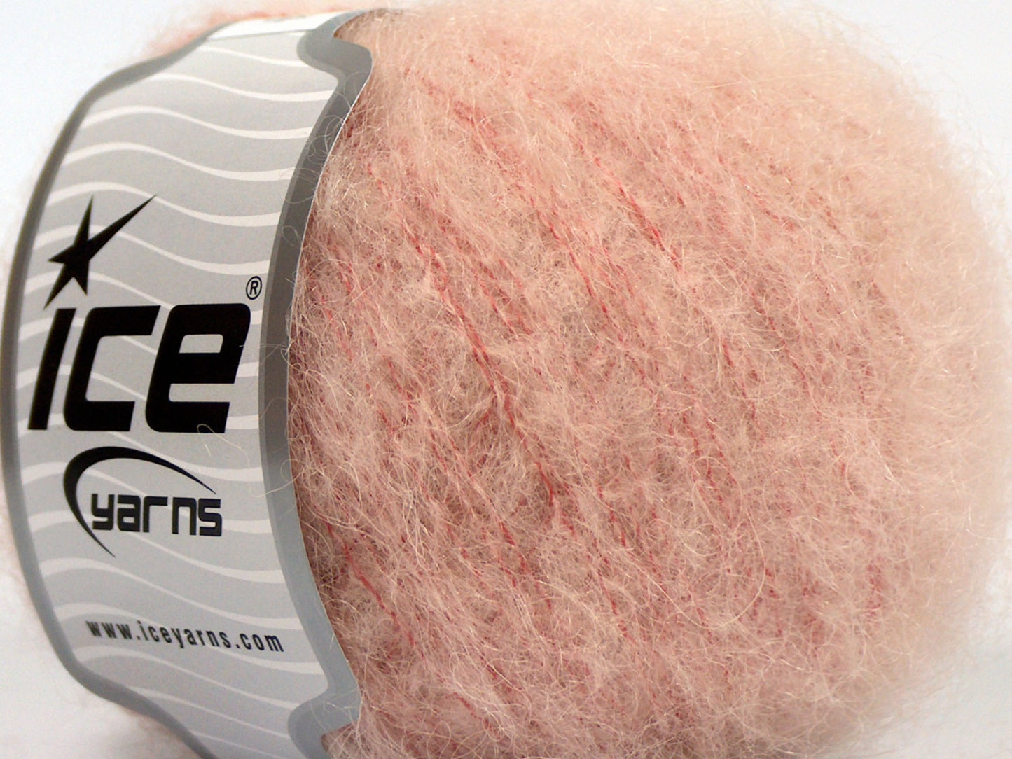 Lot of 8 Skeins Ice Yarns KID MOHAIR ALPACA LIGHT (41% Alpaca Superfine 41% Kid Mohair) Yarn Light Pink